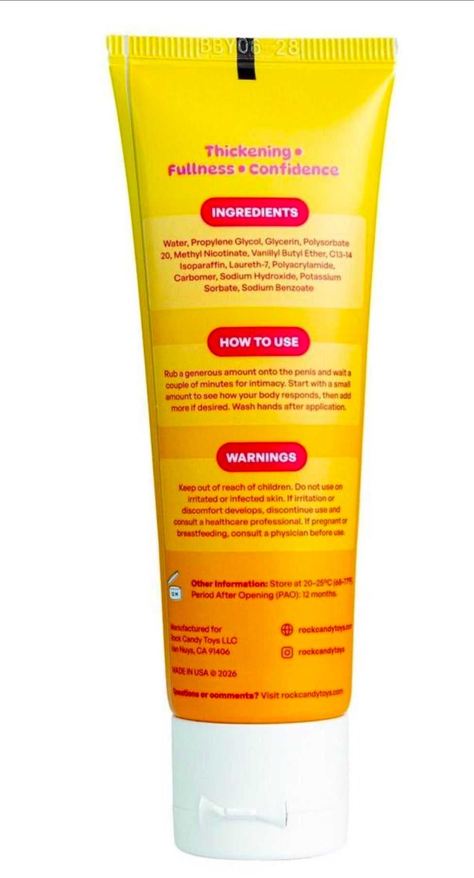 Rock Candy Pop Girth Enhancement Cream